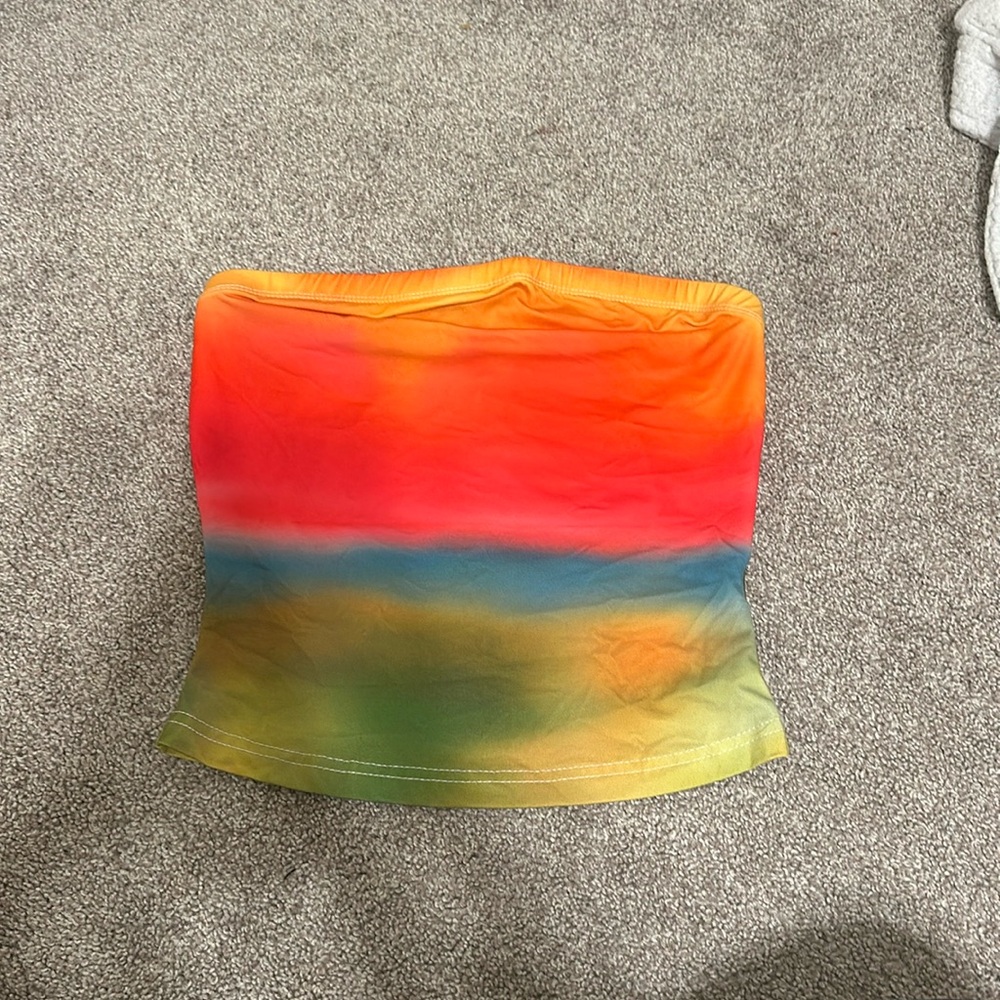 Shein rainbow tube top
